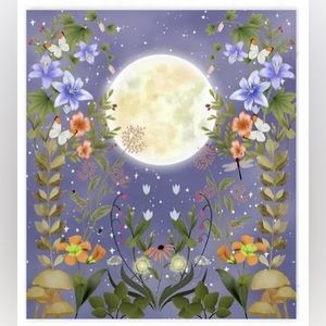 🌖Moonlit Garden Tapestry, Wall Hanging for Room (51.2 x 59.1 Inch)🌖